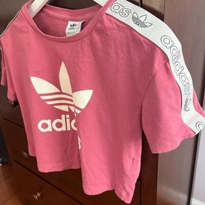 Adidas originals crop gym T-shirt